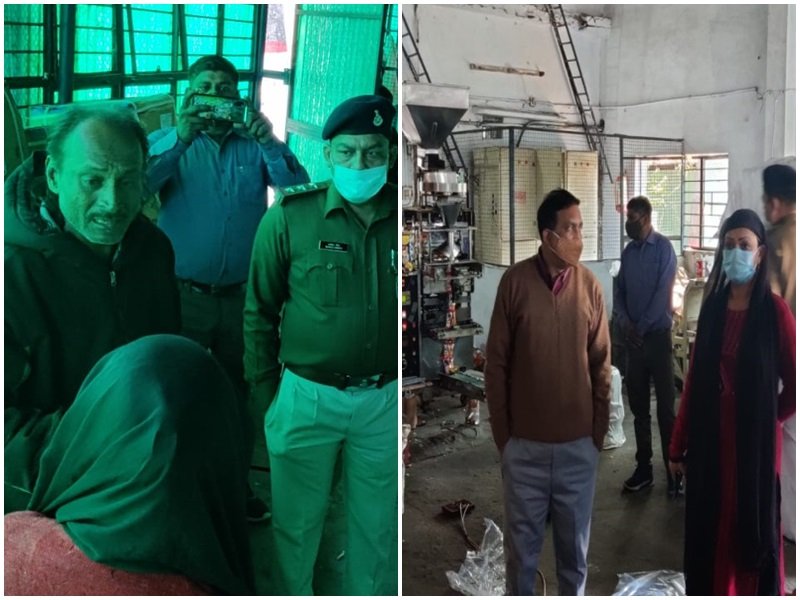 मंडीदीप में दो कंपनियों पर खाद्य विभाग की छापामार कार्रवाई, नकली घी और कुरकुरे समेत 24 लाख का माल जब्त