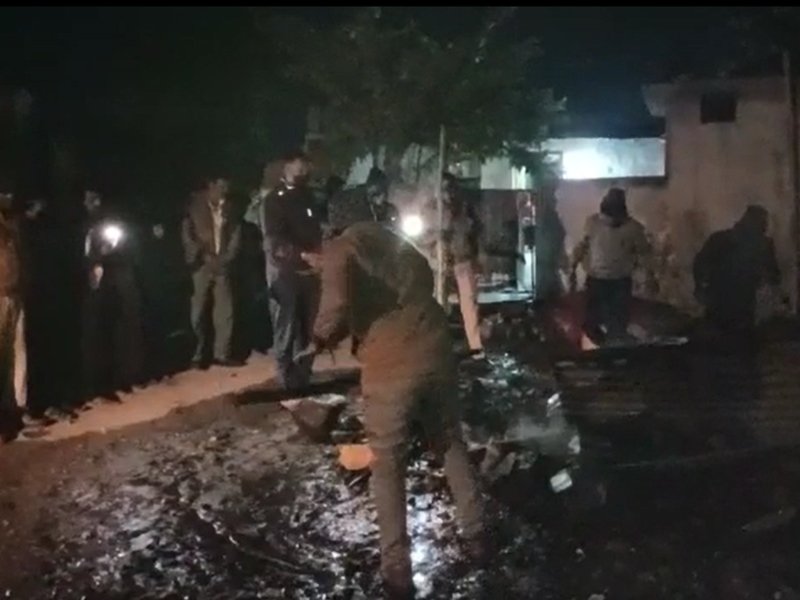 खंडवा में गुमटी में लगी आग से वृद्ध की जलकर मौत