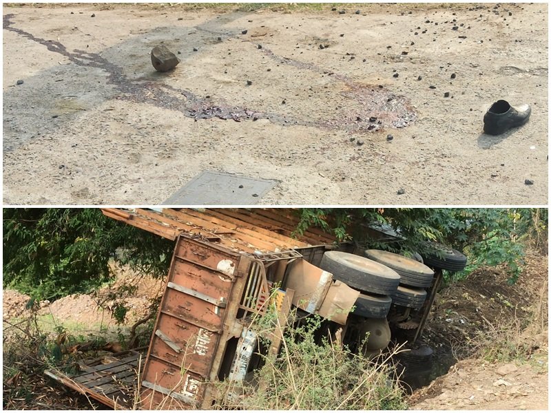 सागर में ट्रक ने मारी बाइक को टक्कर, रेंवझा के सरपंच सहित दो की मौत