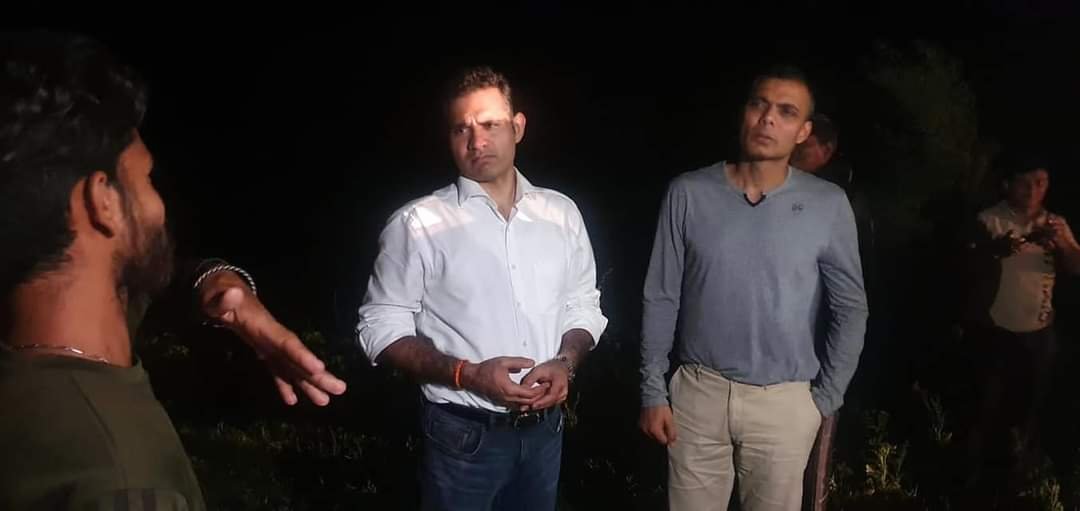 ग्रामीण आईजी इरशाद अली पहुंचे बेरसिया, अतिवृष्टि क्षेत्र का लिया जायजा