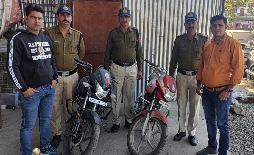 थाना छोलामन्दिर पुलिस को मिली वाहन चोरी में सफलता