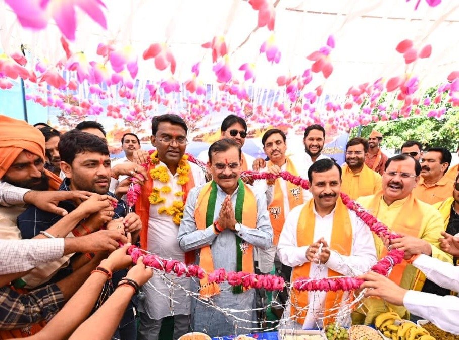 वीडी शर्मा ने किया चुनाव प्रचार का आगाज