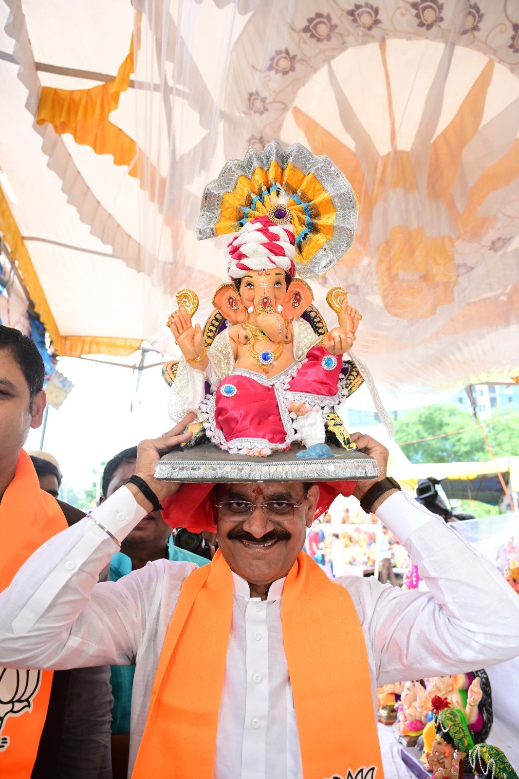 BJP प्रदेश कार्यालय में गणेश चतुर्थी के अवसर पर विराजे भगवान श्रीगणेश