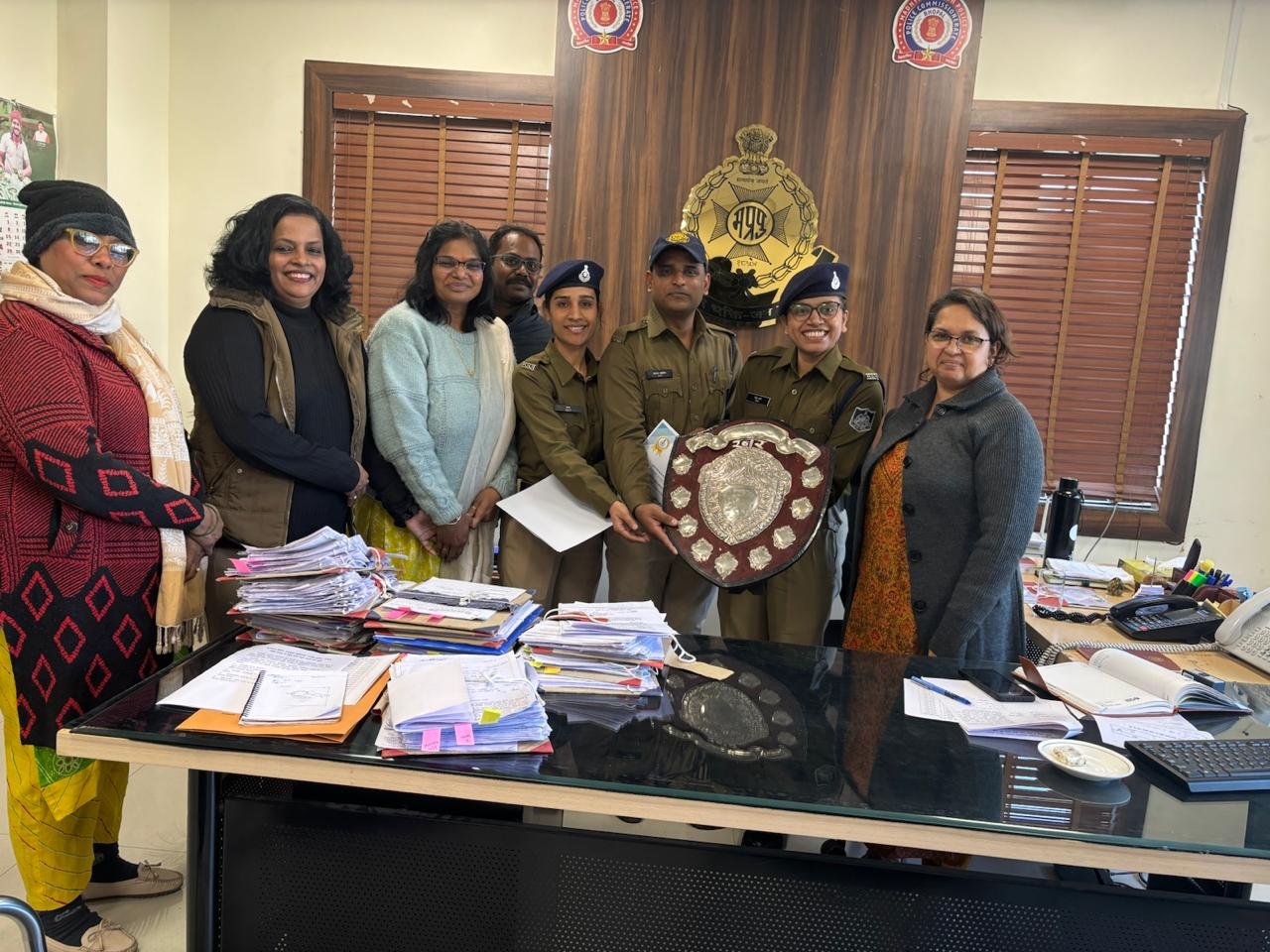 प्रदेश स्तरीय आयोजित कम्प्युटर अवैयरनेस परीक्षा में द्वितीय स्थान प्राप्त करने वाली भोपाल पुलिस कमिश्नरेट की टीम हुई सम्मानित