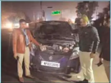 नशे में धुत युवक ने हूटर बजाकर मचाया हंगामा