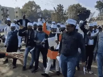 भोपाल में अतिथि शिक्षकों का आंदोलन शुरू