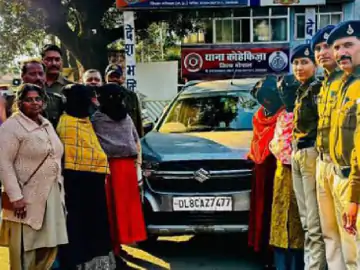 धार्मिक आयोजनों में चोरी करने वाली महिला गैंग पकड़ाई