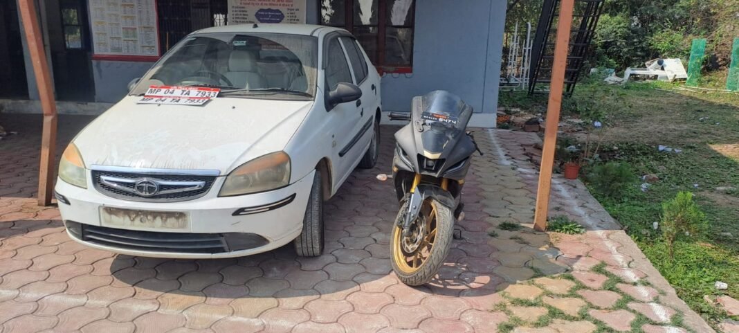 थाना कटारा हिल्स के हाथ लगे शातिर वाहन चोर