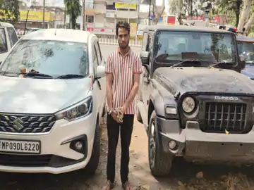 इंदौर से थार लेकर फरार हुआ,अमृतसर में गिरवी रखी