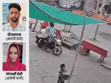 बाइक पर पति की लाश लेकर बॉयफ्रेंड संग घूमी