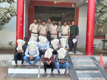 95 लाख की ठगी करने वाले 9 अरोपी गिरफ्तार