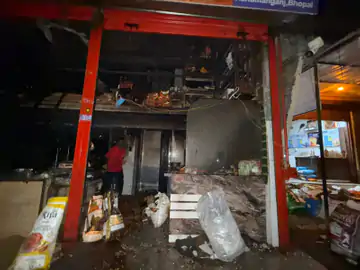 भोपाल के हनुमानगंज में दुकान में लगी आग