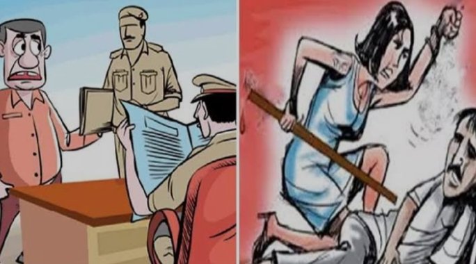 भोपाल में ट्रैक्टर के कारण हो गई पिटाई