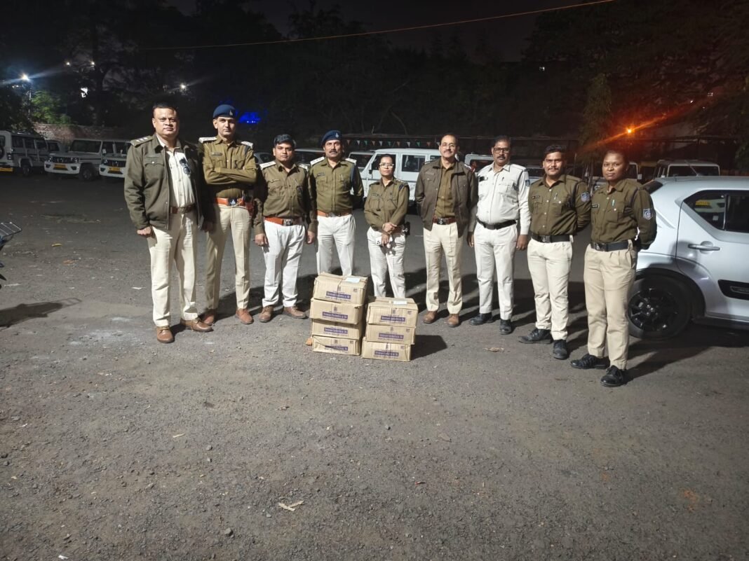 भोपाल में अवैध शराब का बड़ा जखीरा जब्त