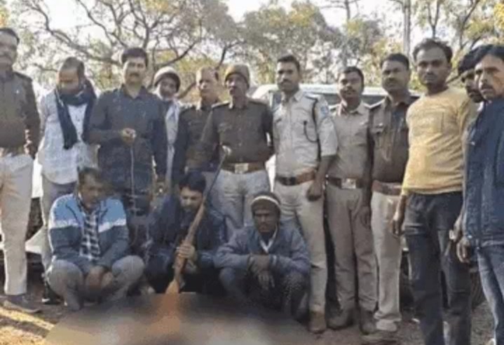 सागर में काले हिरण का शिकार, तीन आरोपी गिरफ्तार