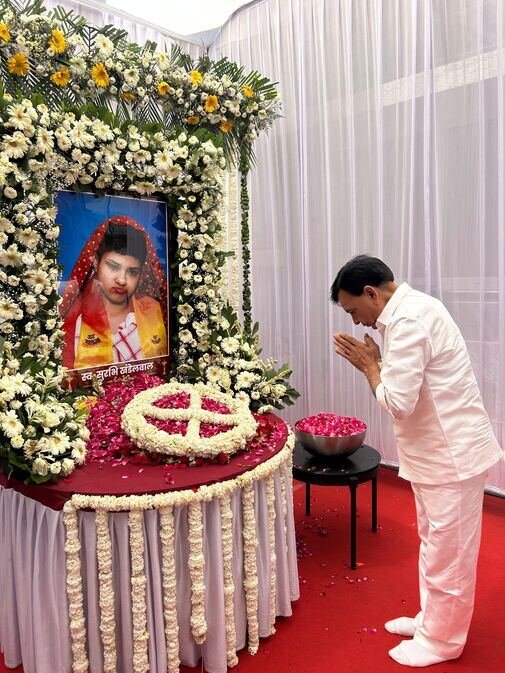 उपमुख्यमंत्री जगदीश देवड़ा ने विधायक हेमंत खंडेलवाल की सुपुत्री को दी श्रद्धांजलि