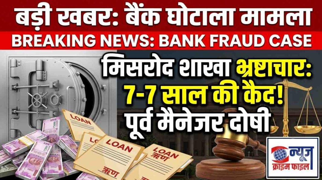 बैंक ऑफ इंडिया फर्जीवाड़ा: पूर्व मैनेजर समेत दो को 7-7 साल की जेल