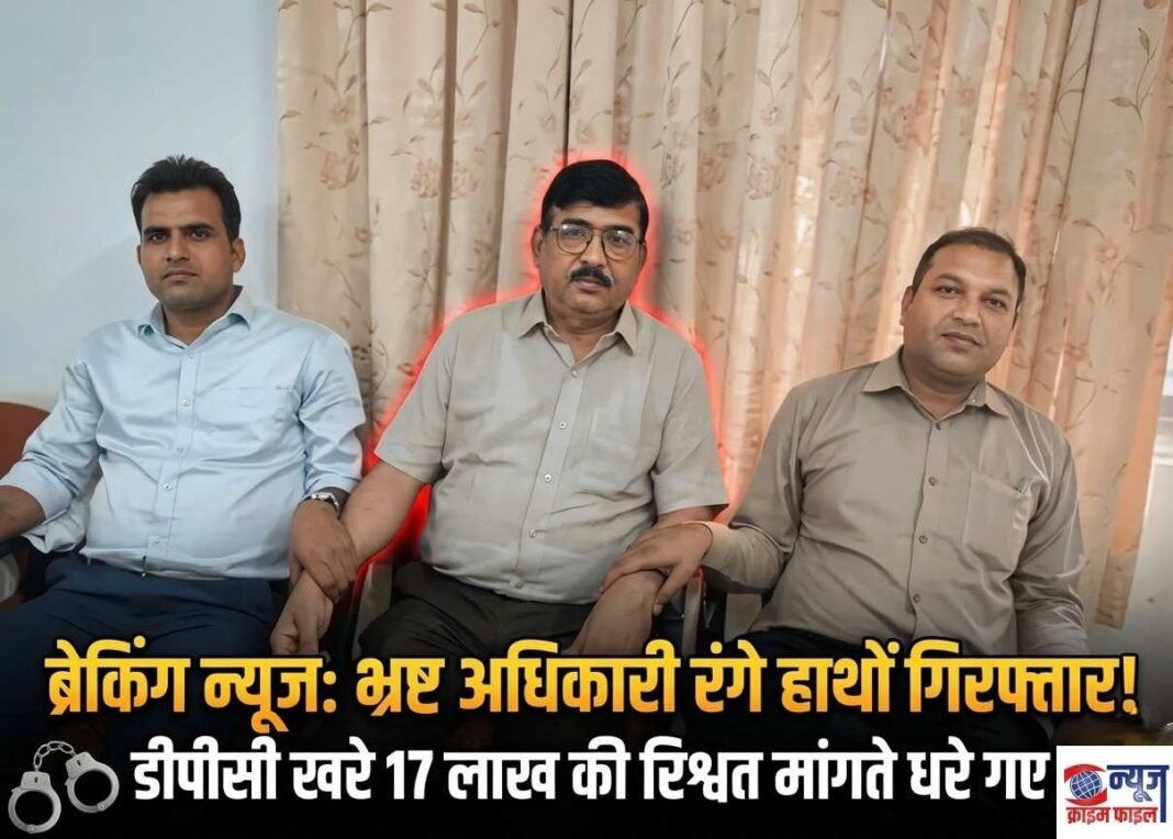 1 लाख की रिश्वत लेते जिला परियोजना समन्वयक रंगे हाथ गिरफ्तार