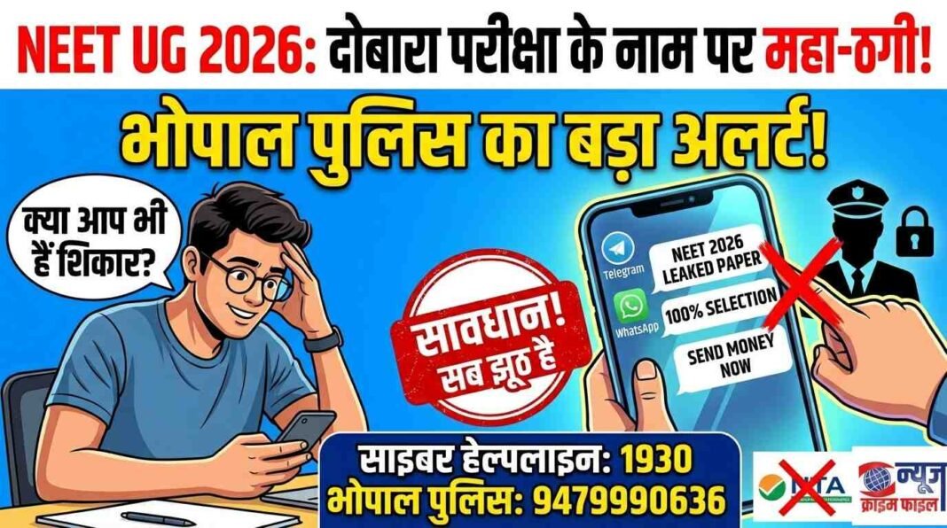 NEET UG 2026: दोबारा परीक्षा के नाम पर ठगी का खेल, भोपाल साइबर पुलिस का बड़ा अलर्ट