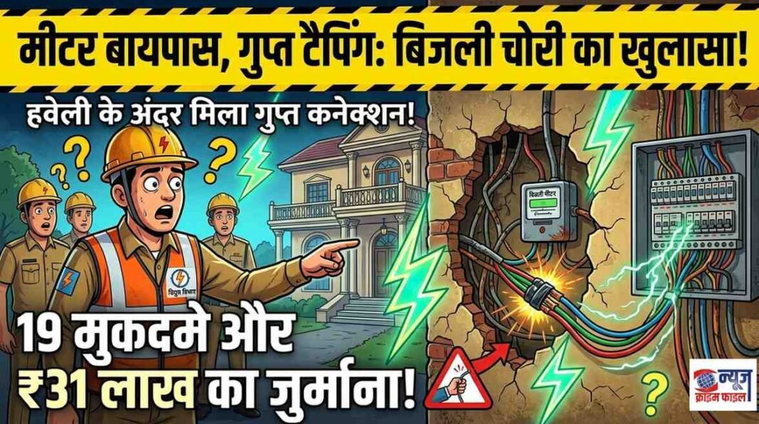 भोपाल: इनायतपुर में हवेलियों की आड़ में महा-बिजली चोरी, 16 लाख से ज्यादा का जुर्माना