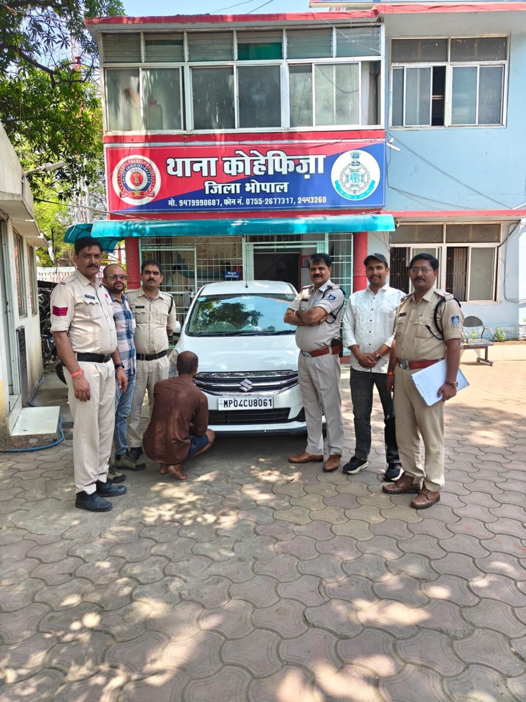 कार चोरी का आरोपी उदयपुरा से गिरफ्तार, दुष्कर्म के मामले में भी था फरार