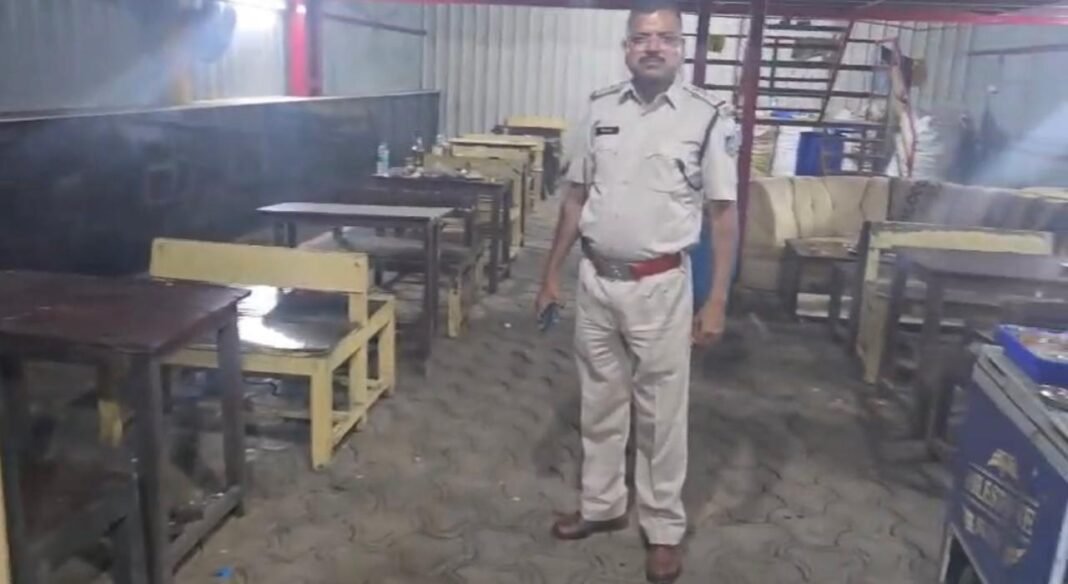 भोपाल: अवैध अहाते पर पुलिस की बड़ी कार्रवाई, बिना लाइसेंस शराब पिलाने पर अहाता सील