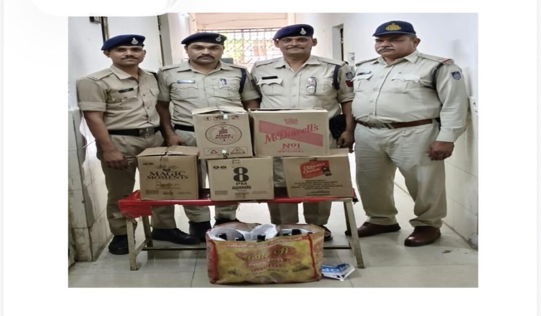 स्टेशन बजरिया पुलिस की कार्रवाई: 54 लीटर अवैध अंग्रेजी शराब के साथ किन्नर गिरफ्तार