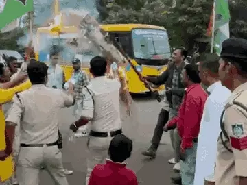 हरदीप सिंह पुरी को राज्यसभा भेजने के विरोध में कांग्रेस का प्रदर्शन, पुतला दहन; पटवारी ने उठाए कई सवाल